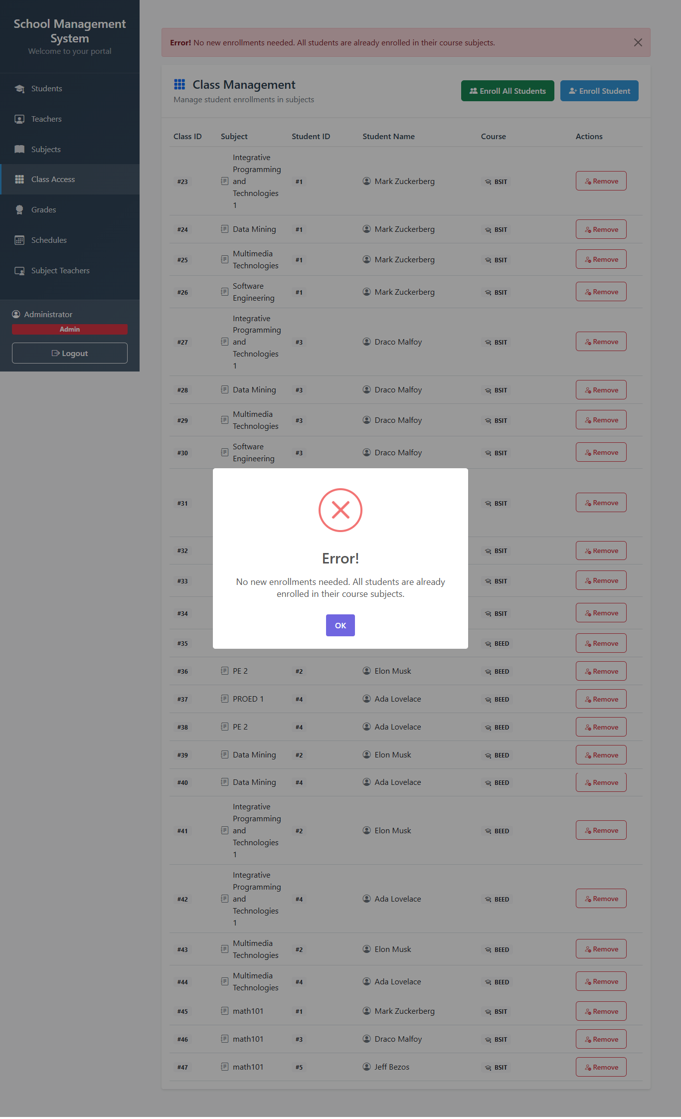 Management Student Copy School Management System | datamining_finals